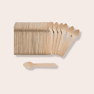 Cuchara de madera 11cm postre cafe biodegradable por mayor FacilPack