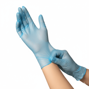 Guante Vinilo Azul Protek ( 10 X 100 )