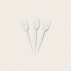 Tenedor Mediano Blanco (20x100)